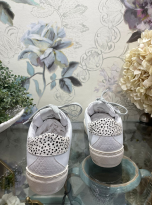 Meline White and Silver Leather Trainers_6