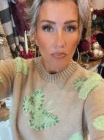Camel-and-Green-Diamante-Jumper-with-Butterflies_1