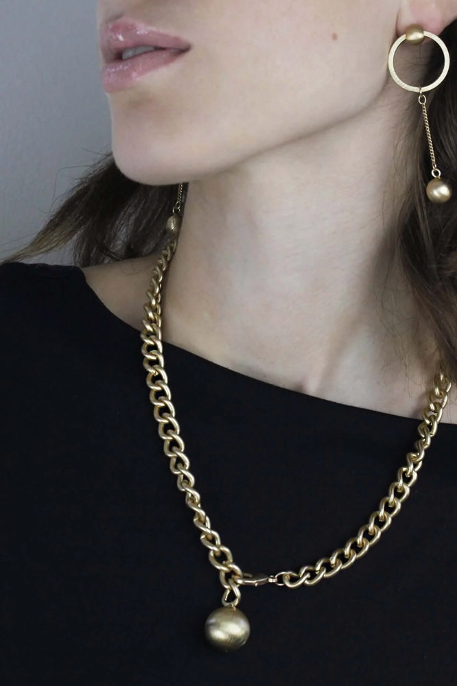 Tabitha Link Necklace Gold